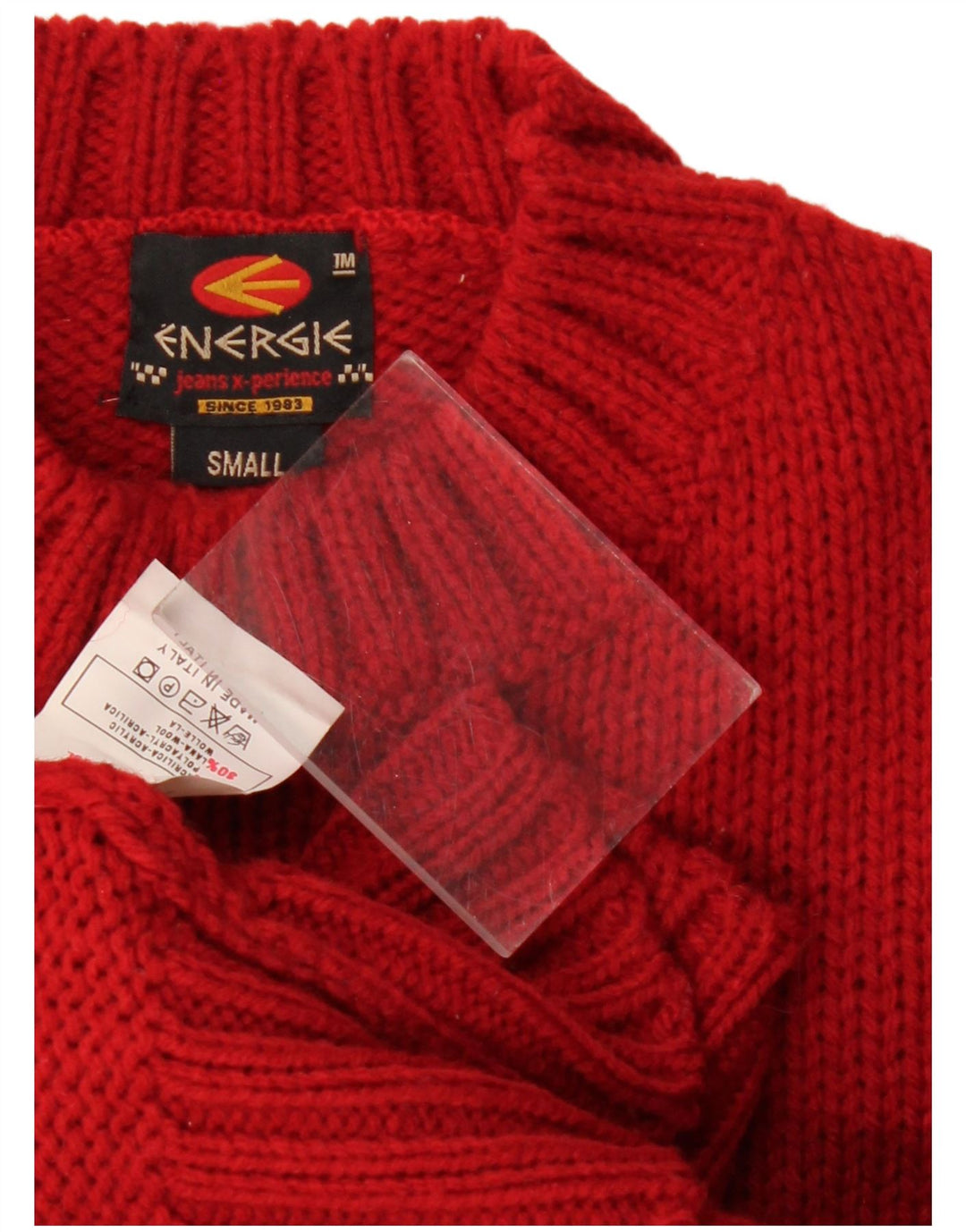 Energie Herre Turtle Neck Jumper Sweater Lille Rød Akryl