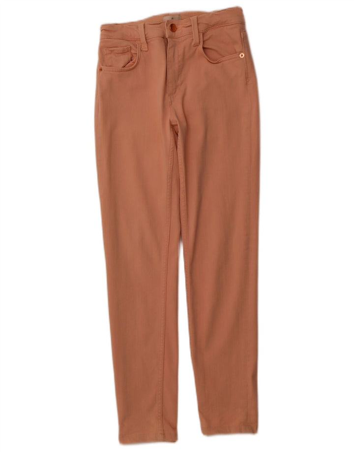 FRANSK FORBINDELSE Dame Slim Jeans UK 6 XS W24 L25 Pink Bomuld