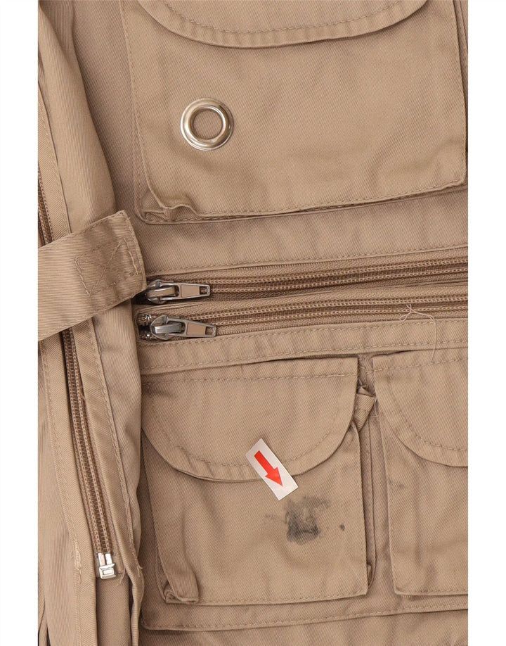 Vintage Herre Utility Jacket UK 40 Large Beige