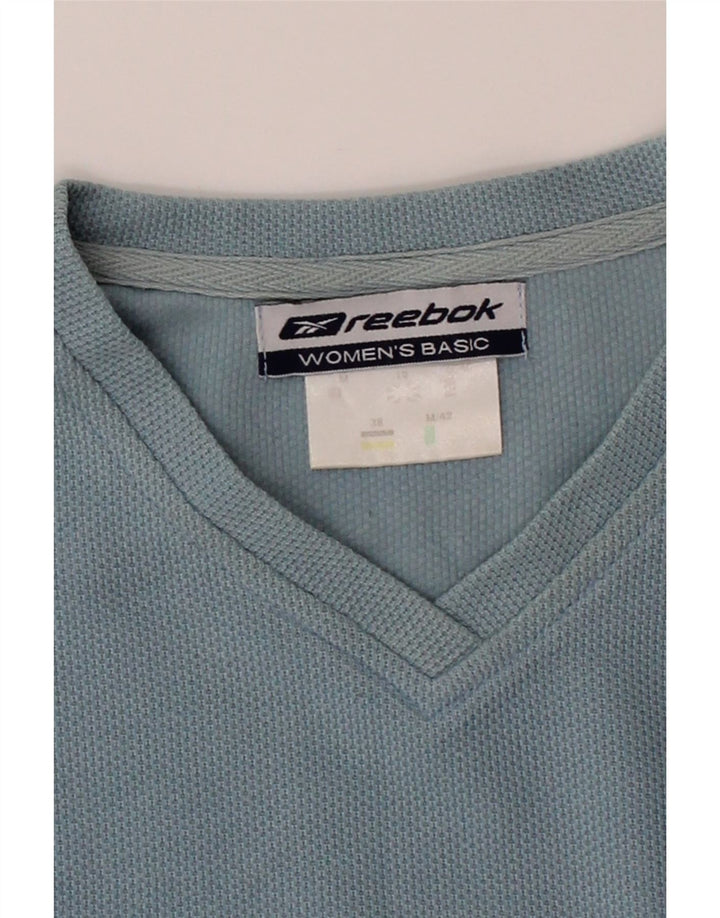 REEBOK Womens Top Long Sleeve UK 12 Medium Blue Cotton Vintage Reebok and Second-Hand Reebok from Messina Hembry 