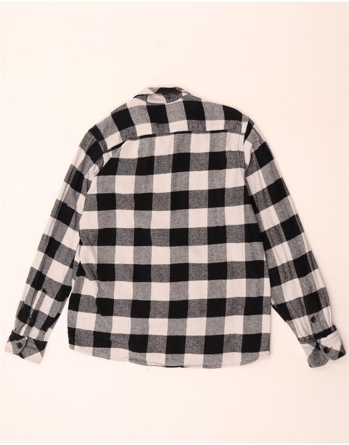 Dickies Herre flannelskjorte Stor sort Gingham Bomuld