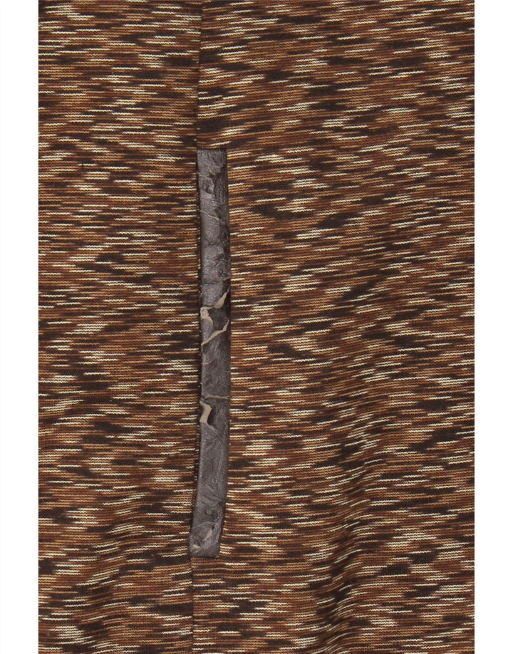 CALVIN KLEIN Dame Pencil Skirt Large W32 Brown Flecked Polyester