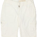 DKNY Womens Cargo Shorts US 8 Medium W34 White Cotton | Vintage Dkny | Thrift | Second-Hand Dkny | Used Clothing | Messina Hembry 