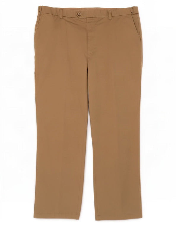 Marks & Spencer Herre Blue Harbor Straight Suit Bukser W44 L33 Beige