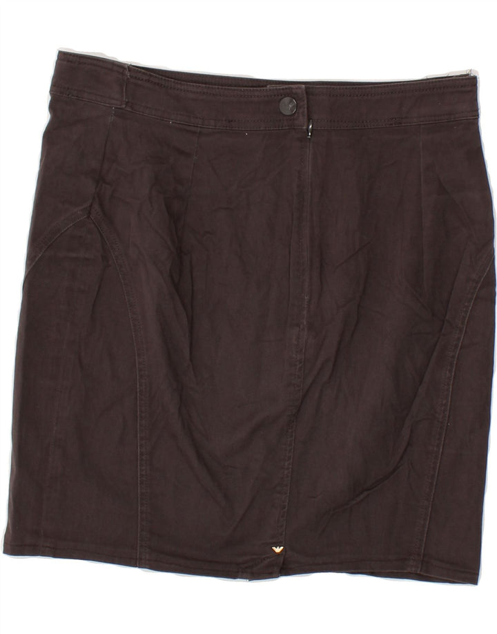 ARMANI JEANS Womens Mini Skirt W32 Large Grey Vintage Armani Jeans and Second-Hand Armani Jeans from Messina Hembry 