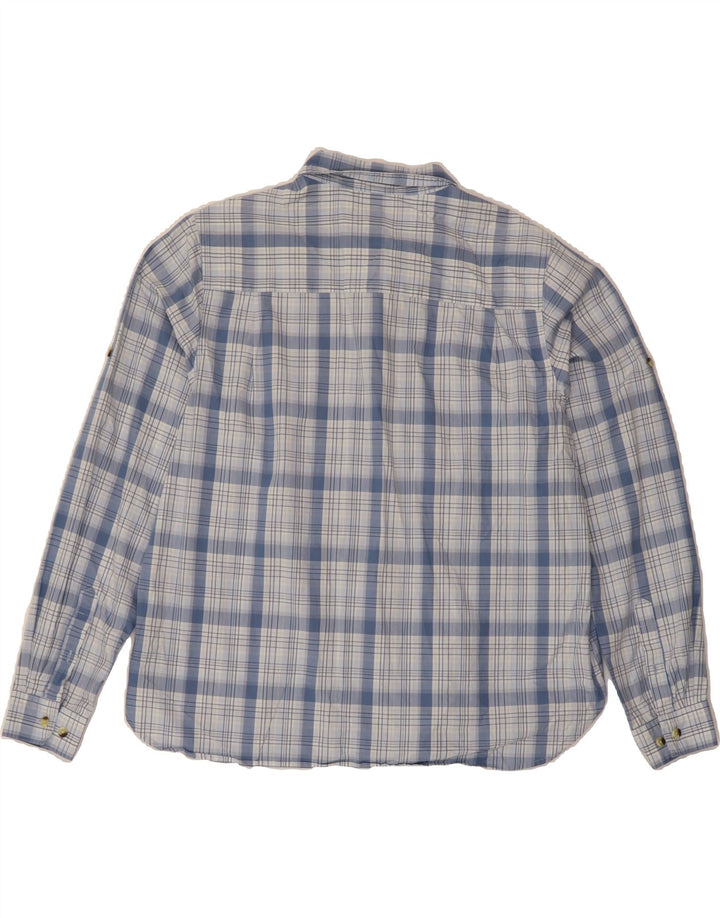 L.L.BEAN Womens Pullover Shirt UK 18 XL Blue Check Cotton Vintage L.L.Bean and Second-Hand L.L.Bean from Messina Hembry 