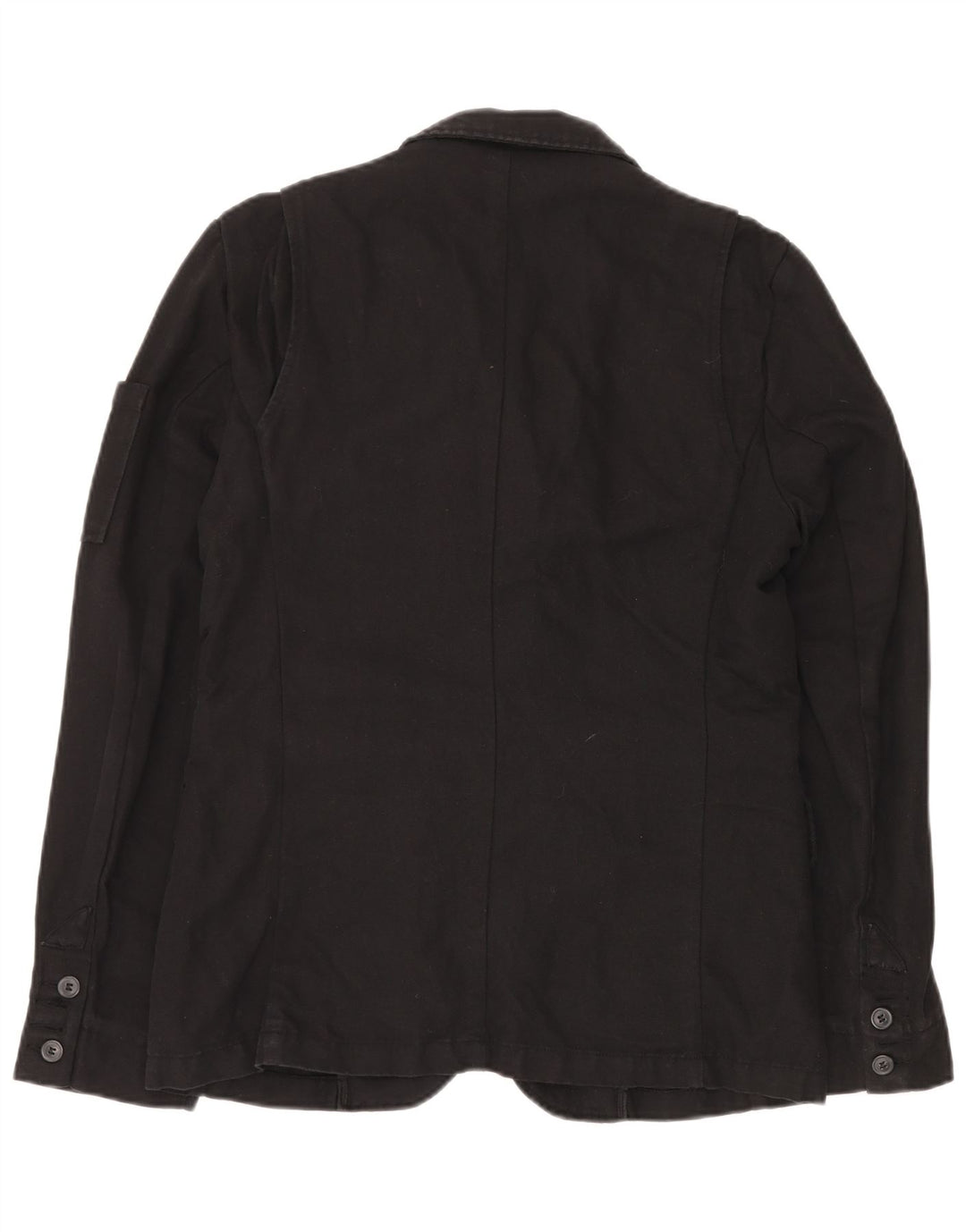 BENETTON Herre 3-knaps blazerjakke IT 48 Medium Sort hør