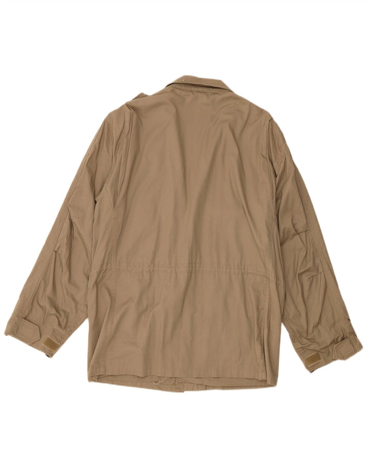 Wilker Herre Military Jacket UK 38 Medium Beige Bomuld