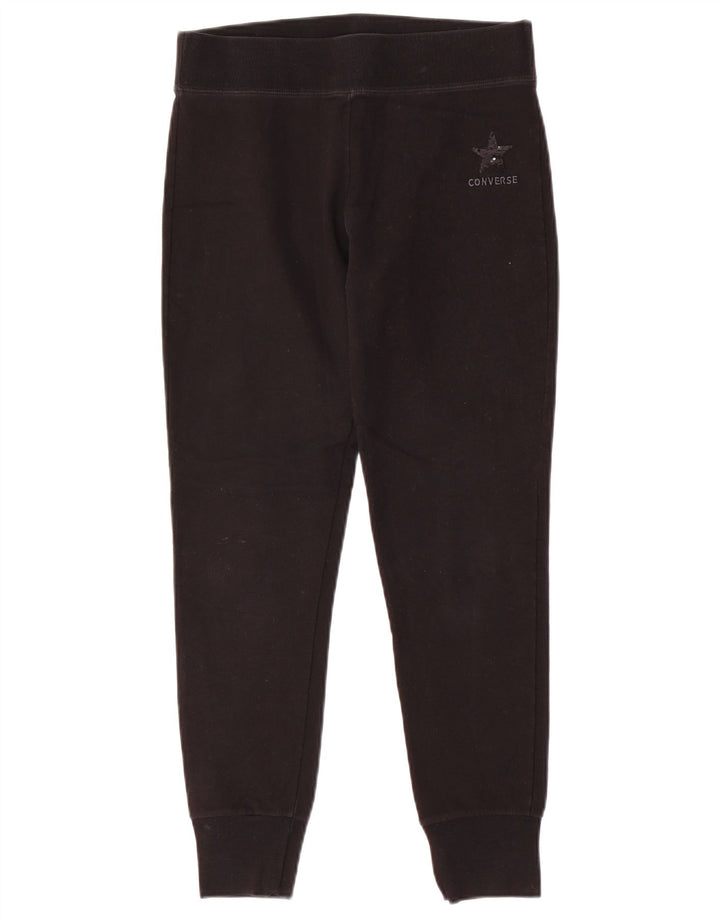 CONVERSE Womens Tracksuit Trousers Joggers UK 6 XS  Black