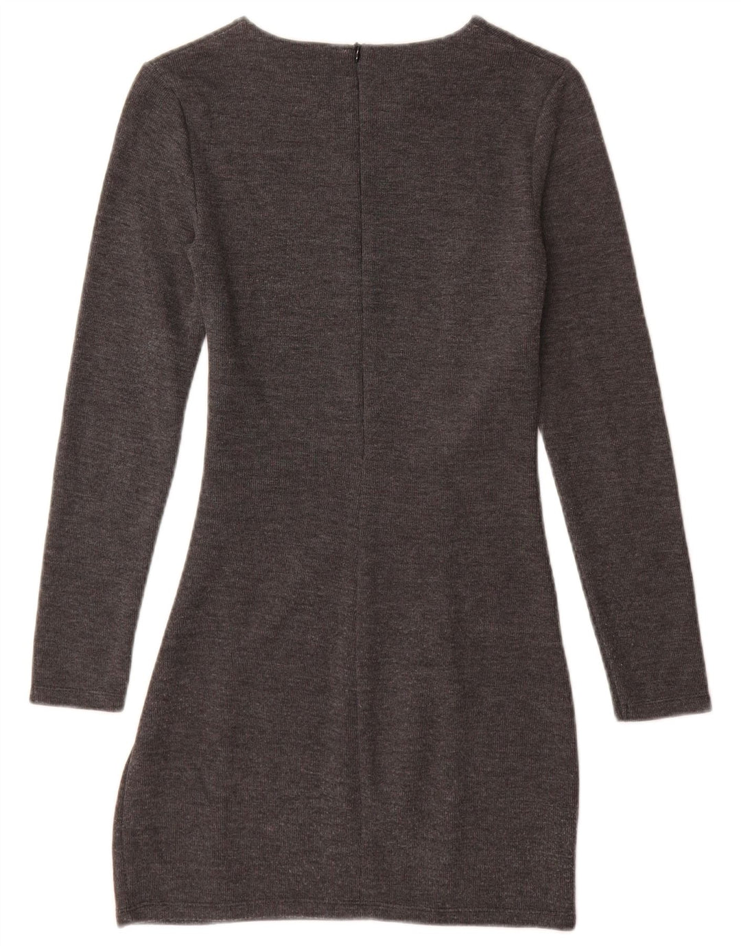 Zara Dame Jumper Dress UK 8 Lille Grå Bomuld