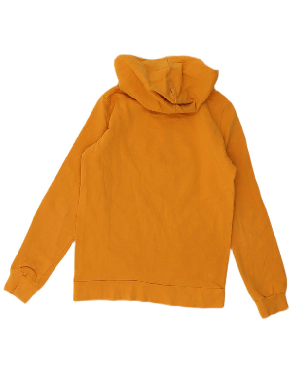 Freddy Womens Graphic Hoodie Jumper UK 10 Small Yellow Cotton