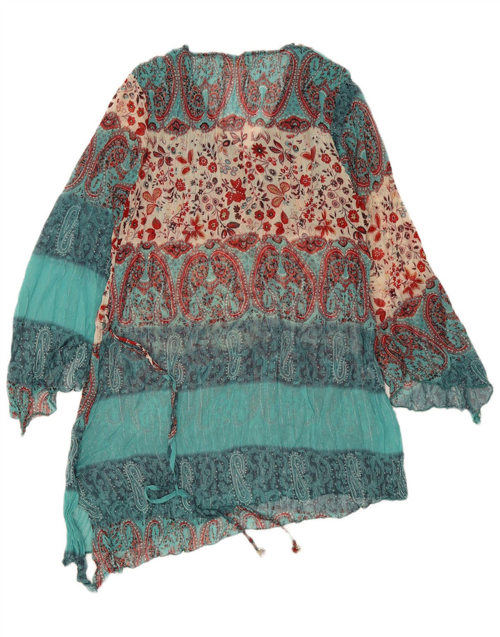 Bluoltre Dame Beach Shift Dress UK 16 Large Green Paisley