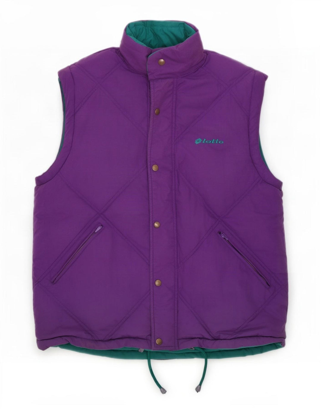 Lotto Herre Vendbar Polstret Gilet UK 40 Large Purple Polyester