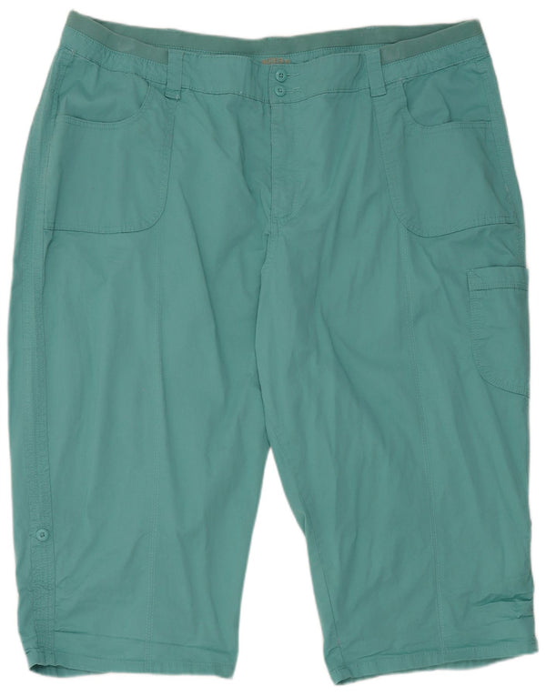Lee Womens Riders Cargo Shorts US 26 5XL W46 Blue Cotton