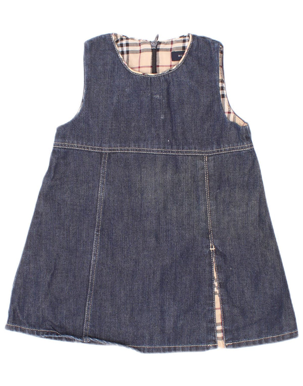 Burberry Baby Piger Ærmeløs Denim Kjole 6-9 måneder Blå Bomuld