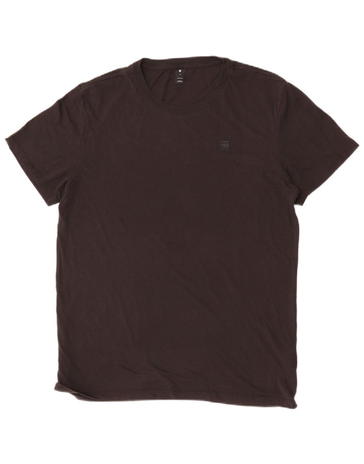 G-Star Herre T-Shirt Top Medium Sort Bomuld