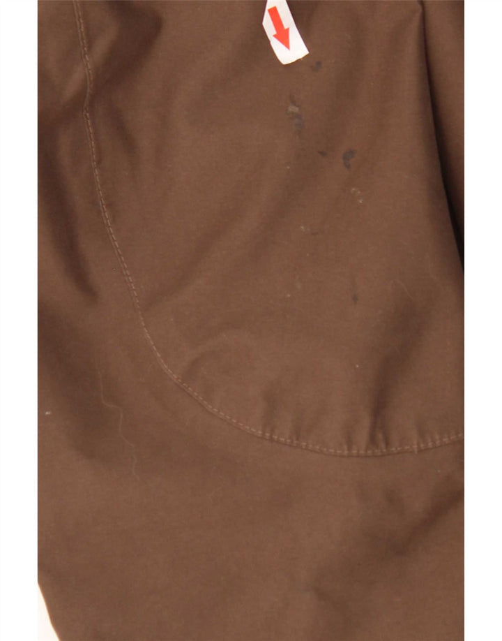 Jack Wolfskin Dame Hooded Parka Jacket UK 16 Large Brown Polyester