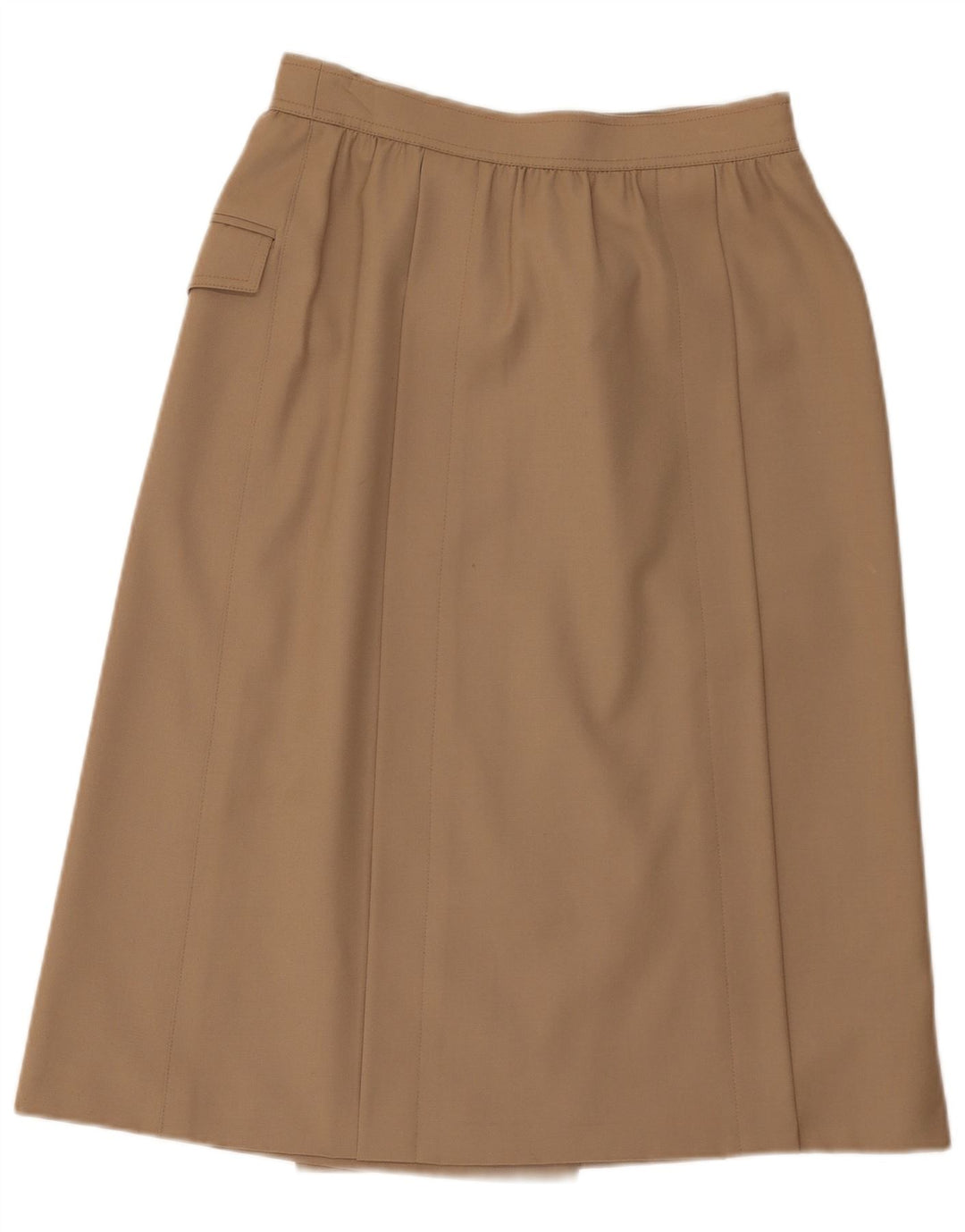 Escada Midi Wrap Nederdel til kvinder EU 38 Medium W28 Brun Ny Uld