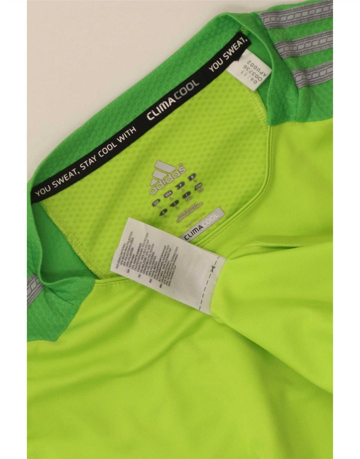 Adidas Herre Climacool Vest Top Stor Grøn Colourblock Polyester