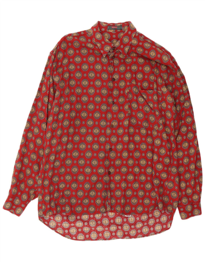 Carrera Herreskjorte Medium Rød Paisley Bomuld