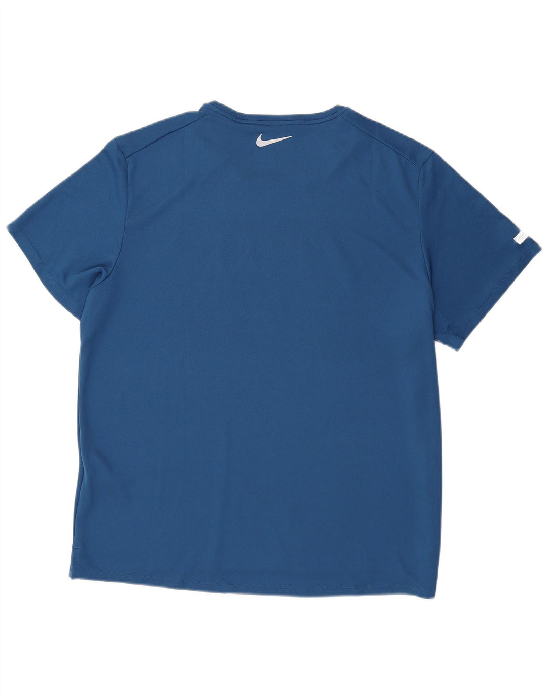 Nike Herre Dri Fit Grafisk T-Shirt Top XL Blå Polyester