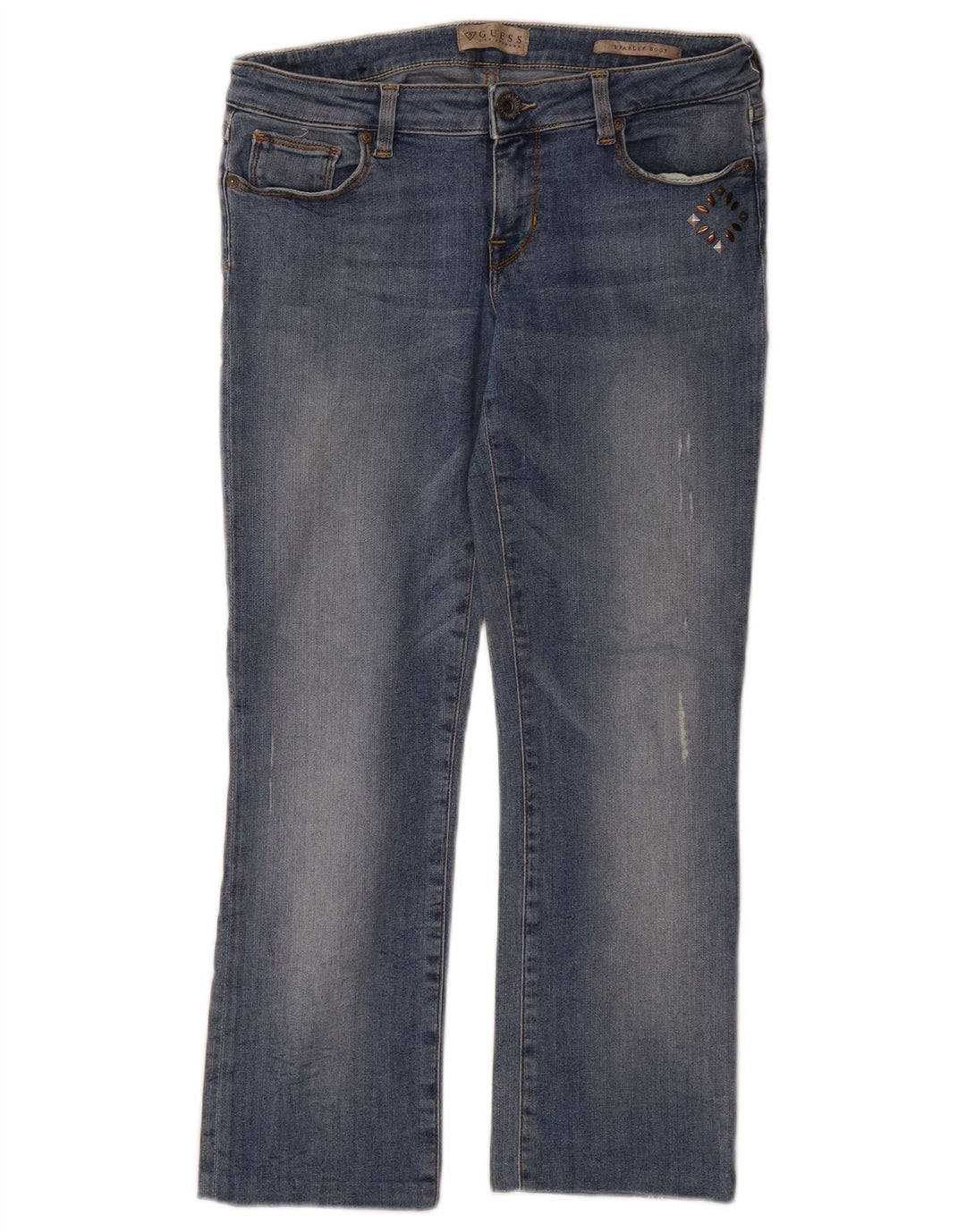 Guess Dame Starlet Bootcut Jeans W28 L25 Blå Bomuld