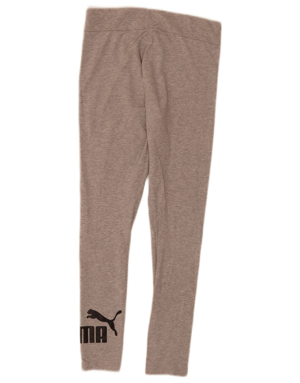 Puma Grafiske Leggings til kvinder UK 10 Small Grå