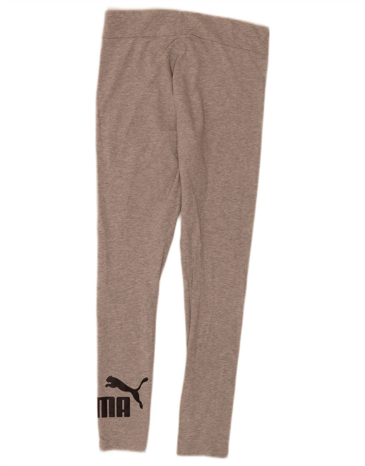 Puma Grafiske Leggings til kvinder UK 10 Small Grå