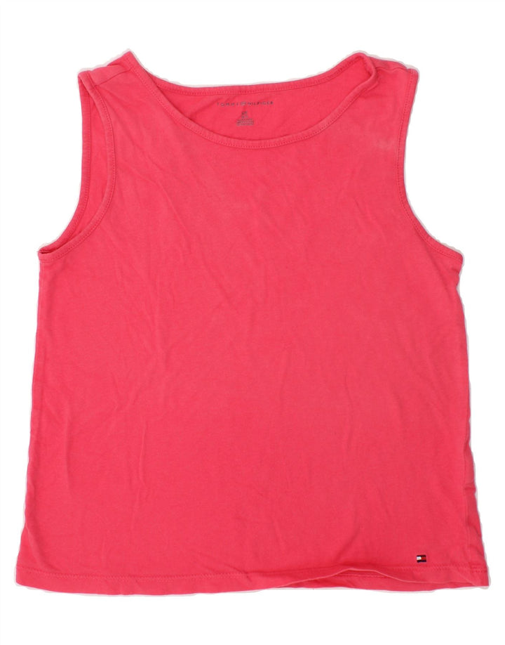 TOMMY HILFIGER Girls Vest Top 6-7 Years Small Pink Vintage Tommy Hilfiger and Second-Hand Tommy Hilfiger from Messina Hembry 