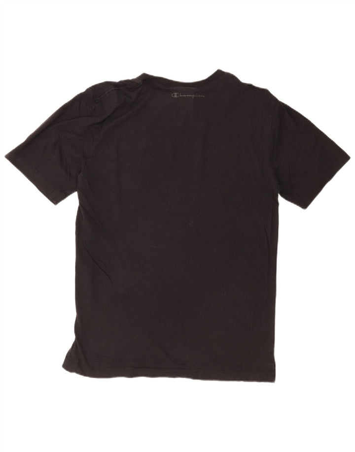 Champion herre T-shirt top lille sort bomuld
