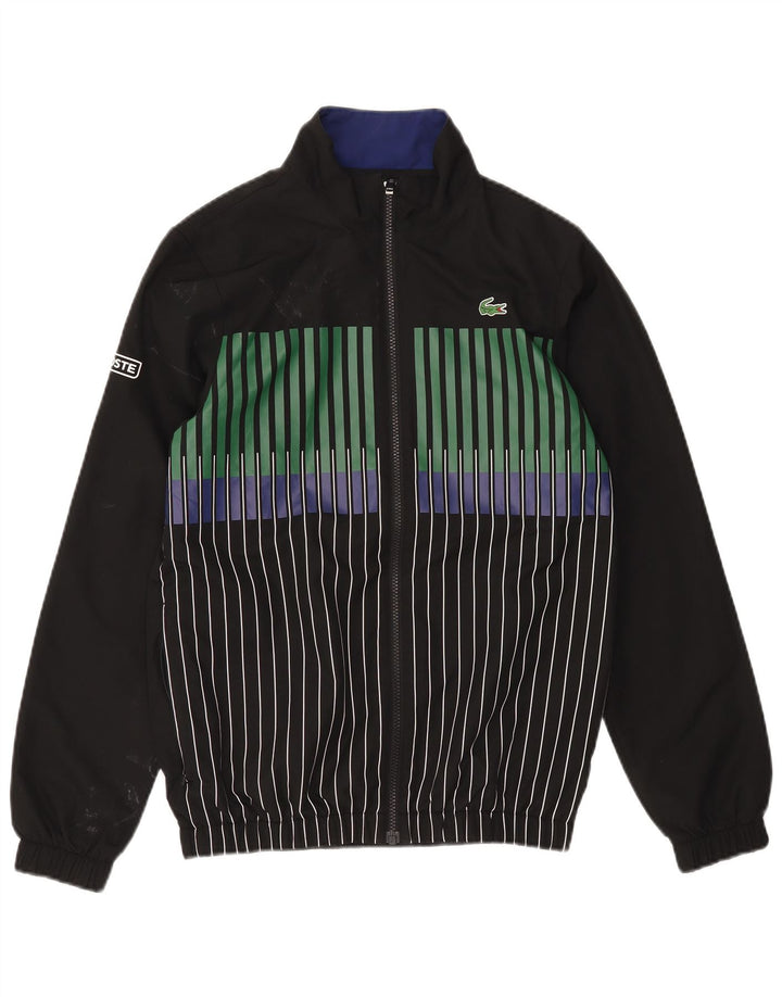 Lacoste Træningsdragt til mænd Top jakke Størrelse 2 XS Sort Stribet Polyester