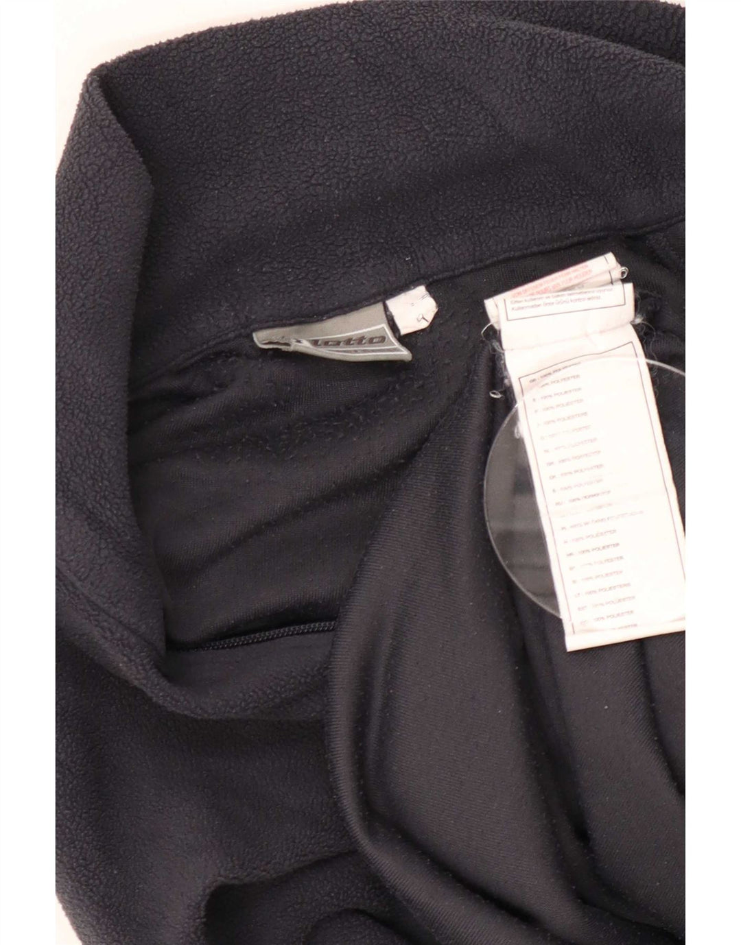 Lotto Herre lynlås hals fleece jumper stor marineblå polyester