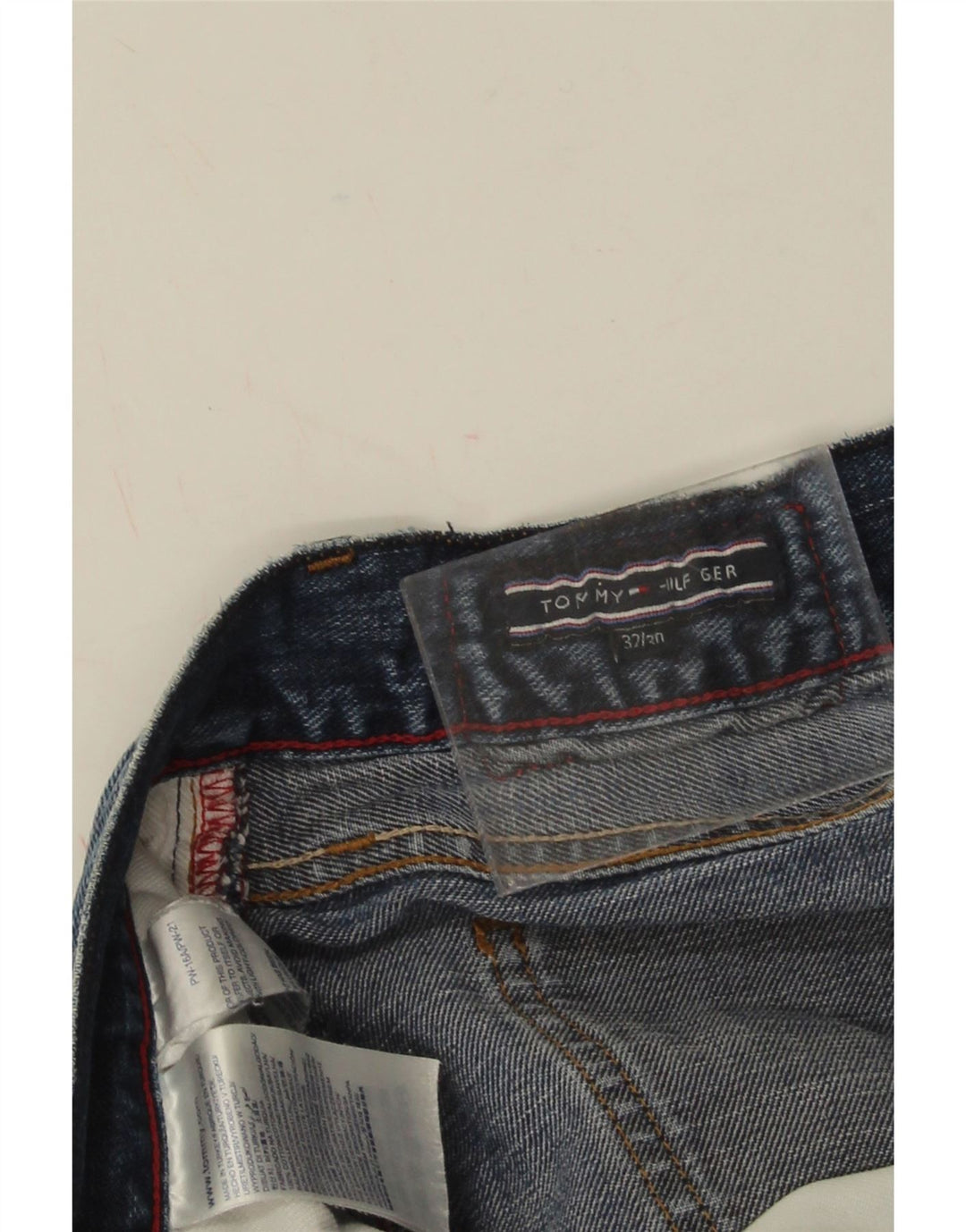 Tommy Hilfiger Lige Jeans til kvinder W32 L30 Blå Bomuld