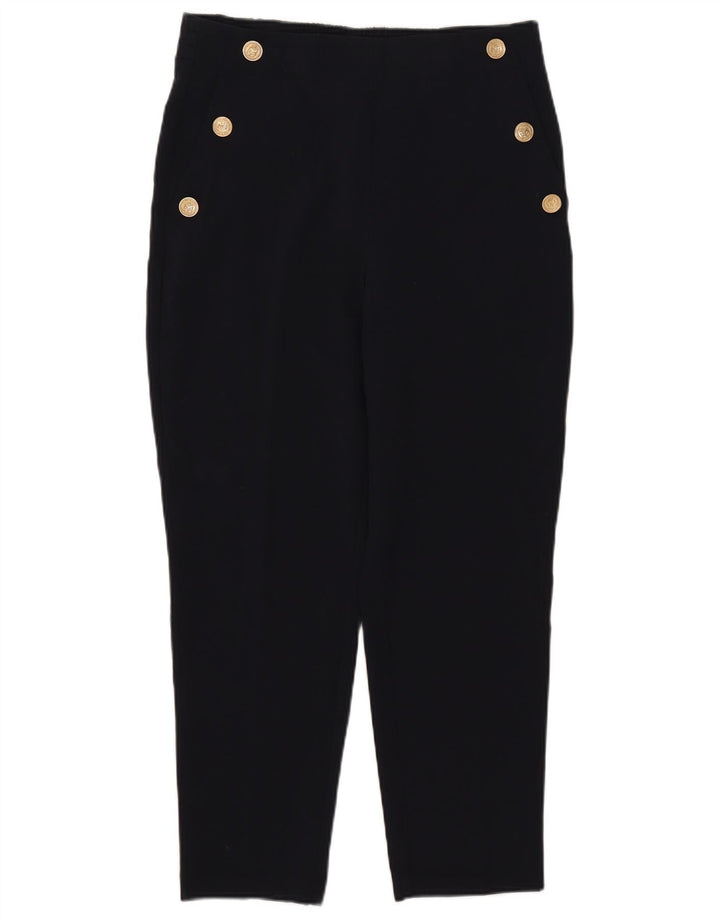 Zara koniske chinobukser til kvinder Medium W28 L26 Marineblå polyester