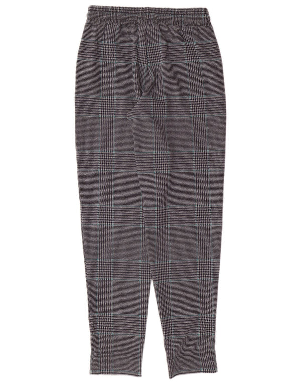 MARKS & SPENCER Træningsdragtsbukser til kvinder UK 8 Small Grey Houndstooth