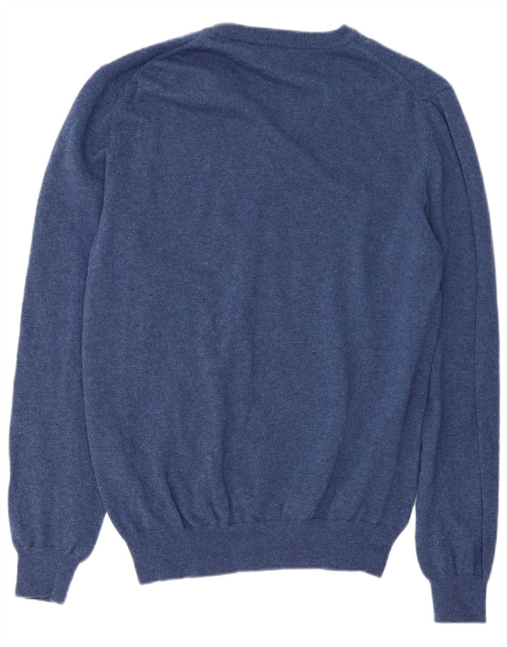 Gant Herre V-hals sweater Stor marineblå uld
