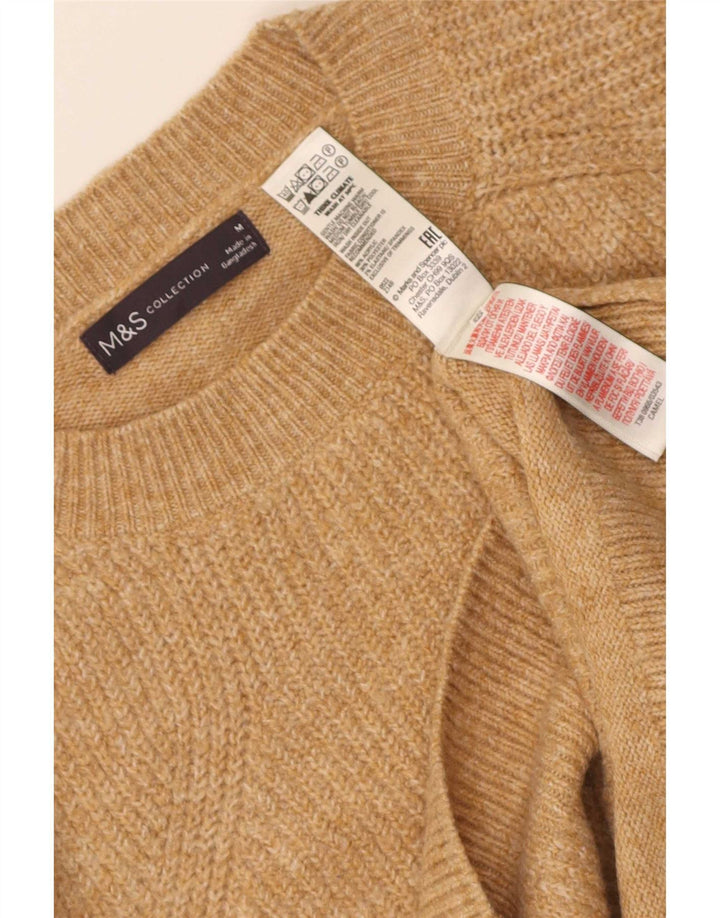 Marks & Spencer Dame sweater med rund hals DK 14 Medium Beige Akryl