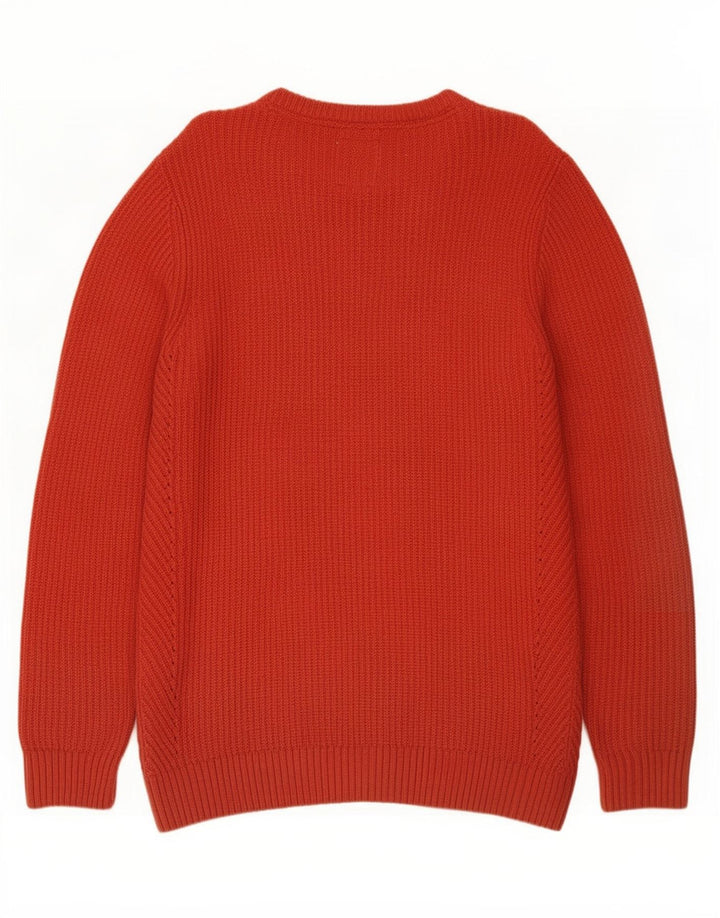 Fat Face Herre Boat Neck Jumper Sweater Medium Rød Bomuld