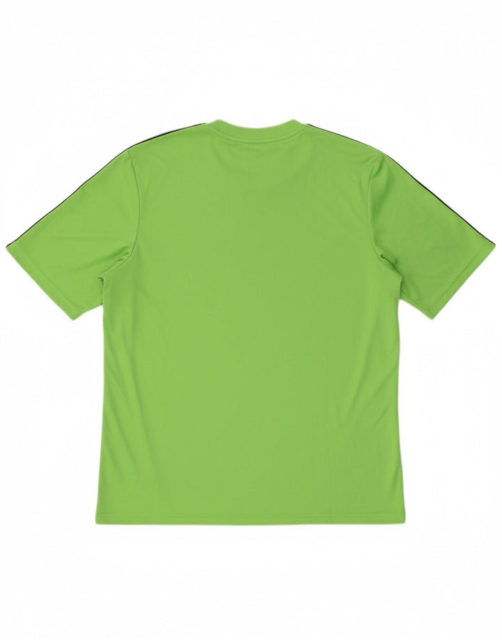 ADIDAS Mens Climalite T-Shirt Top XL Green Polyester