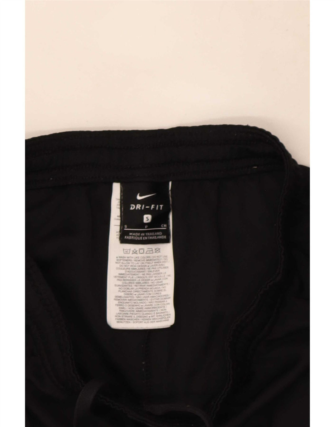 Nike Dame Dri Fit Sports Shorts UK 8 Small Black Colourblock Polyester