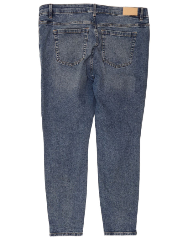 Joules Dame Skinny Jeans UK 18 XL W38 L28 Blå Bomuld