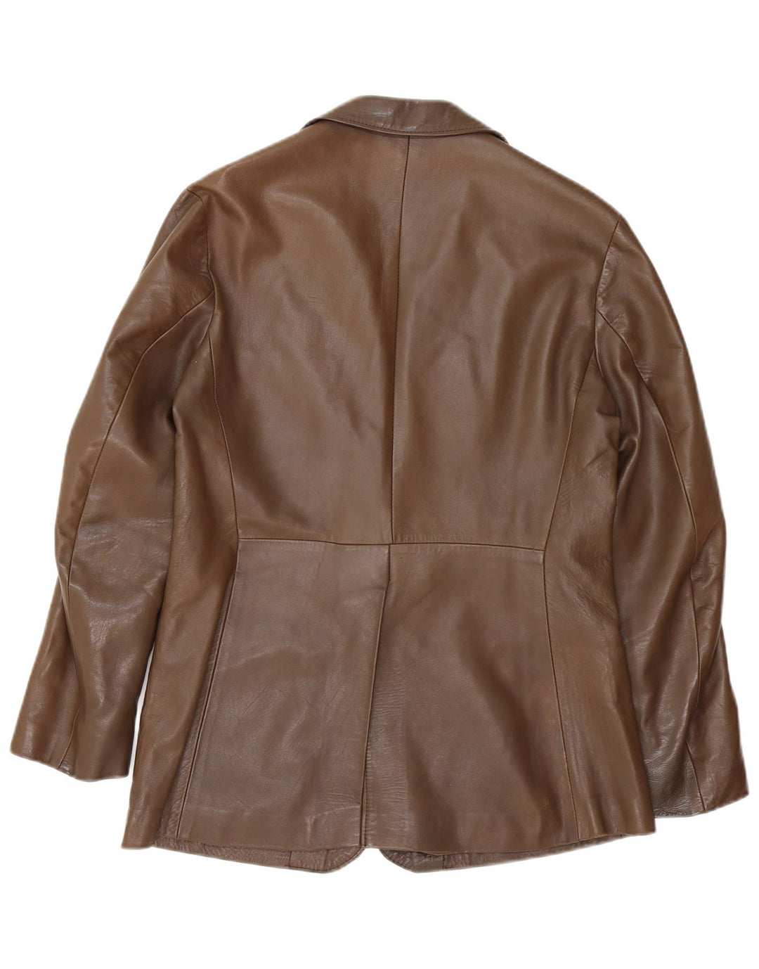 Vintage herre 2-knaps læder blazerjakke UK 38 medium brun
