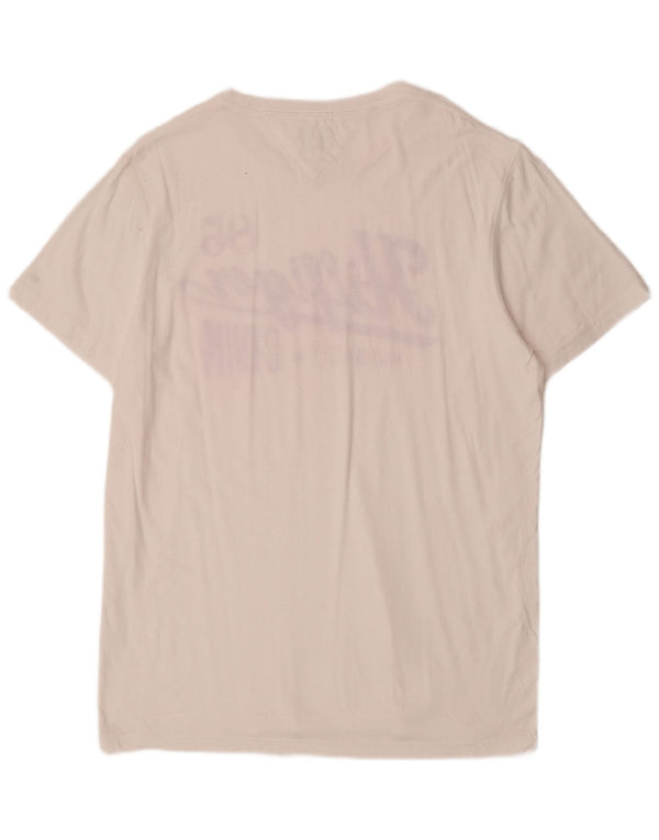Tommy Hilfiger Herre Grafisk T-Shirt Top 2XL Hvid