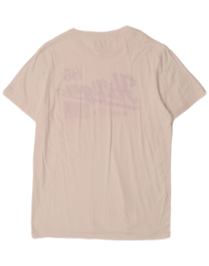 Tommy Hilfiger Herre Grafisk T-Shirt Top 2XL Hvid
