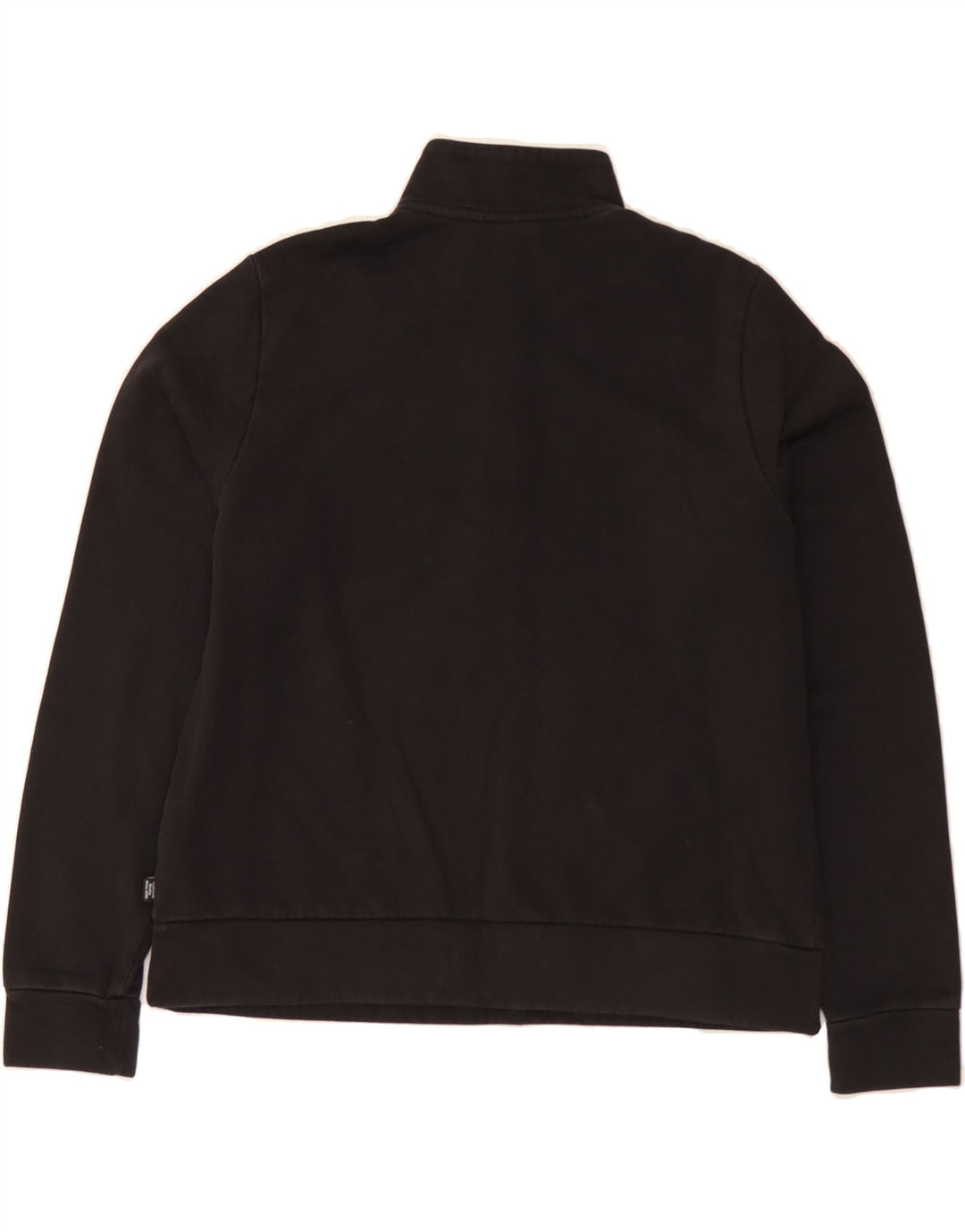 PUMA Womens Zip Neck Sweatshirt Jumper UK 16 Large Black Cotton Vintage Puma and Second-Hand Puma from Messina Hembry 