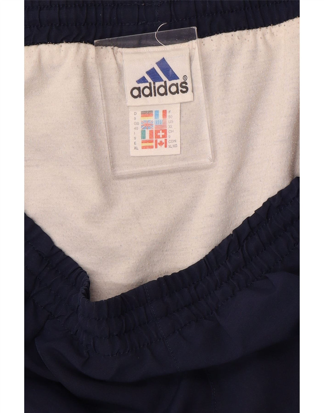 ADIDAS Grafiske sportsshorts til mænd XL Marineblå Colourblock Polyester