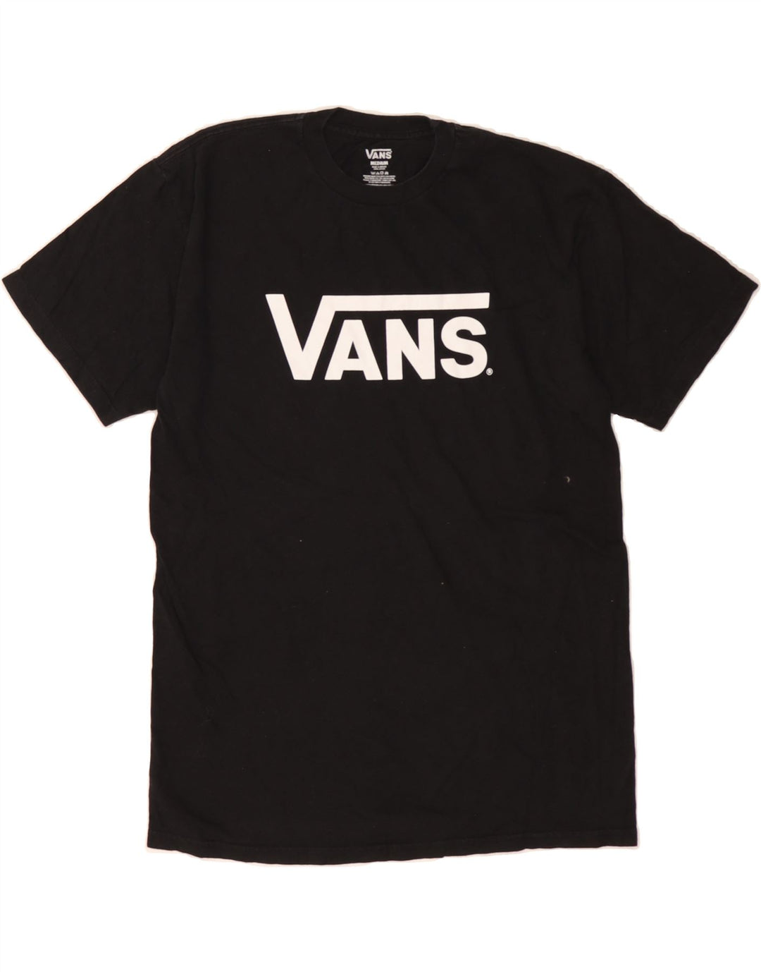 VANS Mens Graphic T-Shirt Top Medium Black Cotton Vintage Vans and Second-Hand Vans from Messina Hembry 