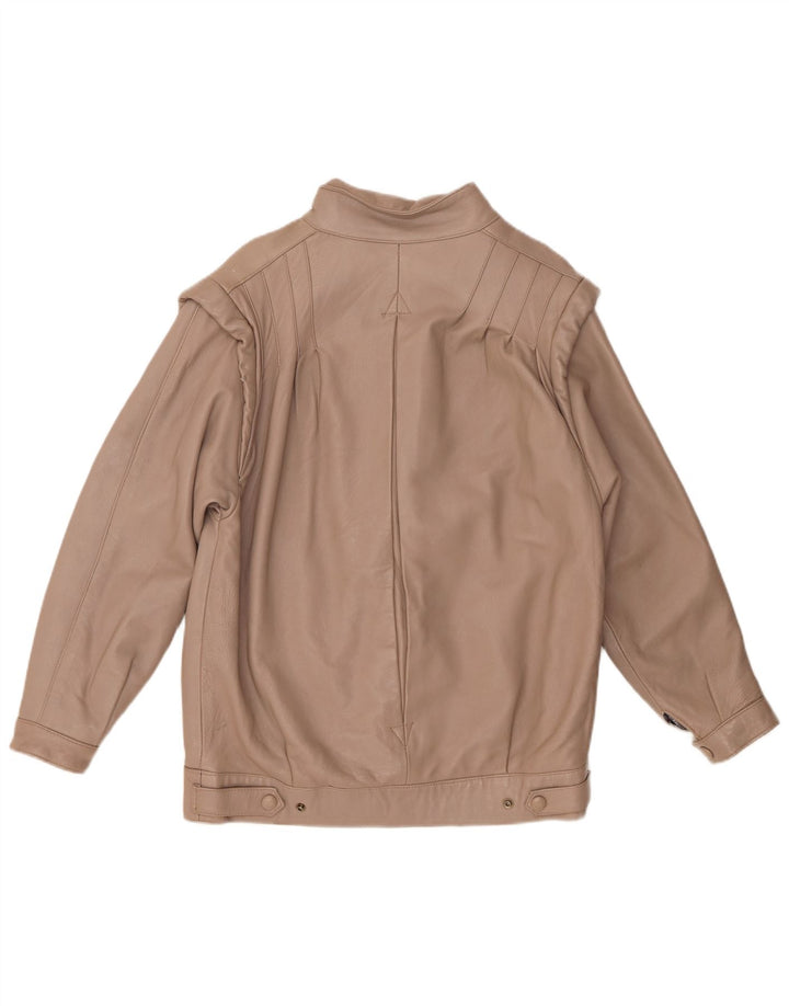 Vintage dame læderjakke UK 14 Medium Brown
