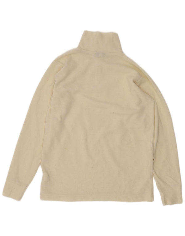 Invicta Girls Zip Neck Fleece Jumper 11-12 Years Off White Polyester