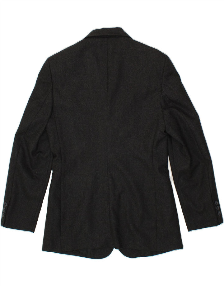 BENETTON Womens 2 Button Blazer Jacket IT 42 Medium Grey New Wool Vintage Benetton and Second-Hand Benetton from Messina Hembry 